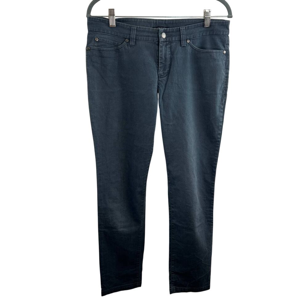 EILEEN FISHER Gray Mid Rise Skinny Lightweight Stretch Denim Jeans Size S Small